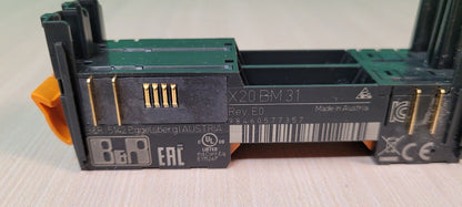 Backplane Module | B&R | X20BM31 Bus module for double-width I/O modules NEW IN BOX US SELLER
