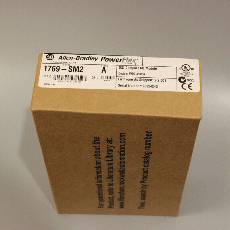 Allen-Bradley PowerFlex 1769-SM2 Series A Compact I/O Module in box, industrial automation equipment