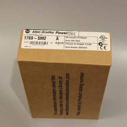 Allen-Bradley PowerFlex 1769-SM2 Series A Compact I/O Module in box, industrial automation equipment