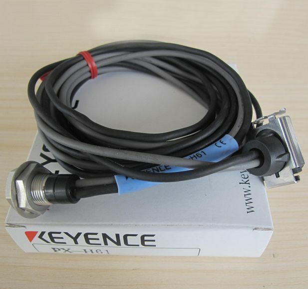 Keyence PX-H61 sensor with cable and connectors, new in box for industrial automation.