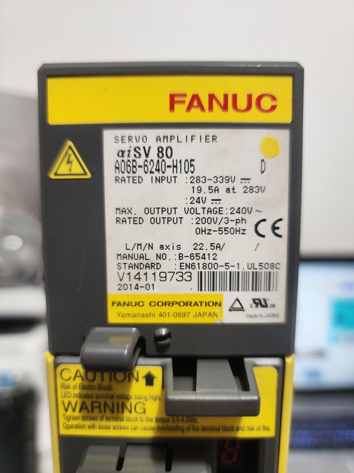 Fanuc aiSV 80 A06B-6240-H105 Servo Amplifier, Industrial Automation Equipment