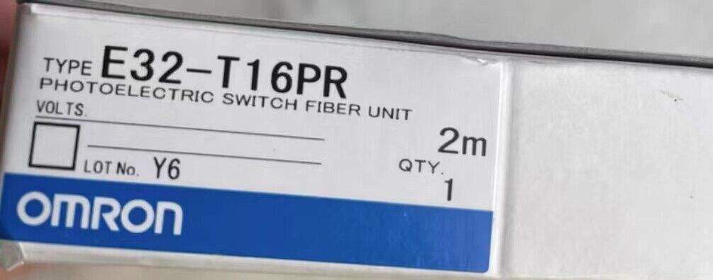 Omron E32-T16PR fiber optic photoelectric switch box. Product details, including type, model, and brand.
