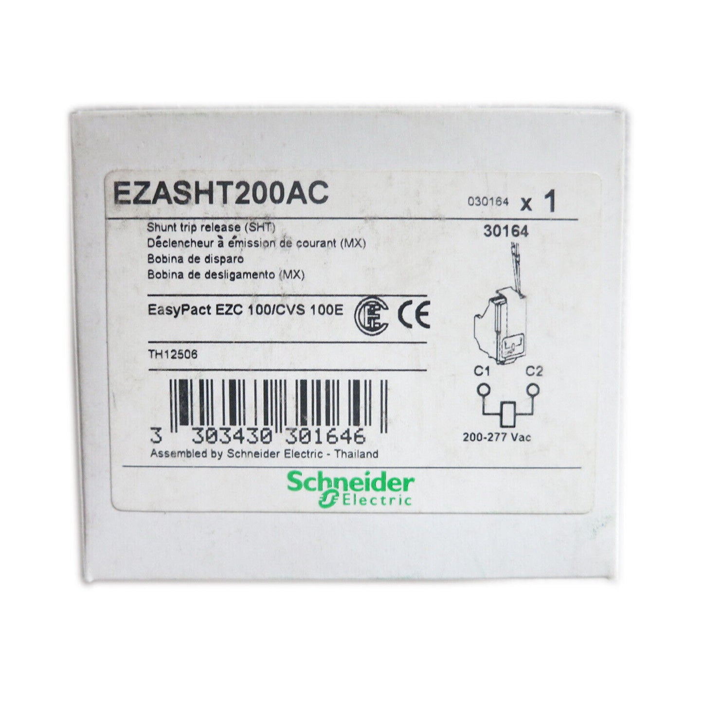 NEW SCHNEIDER EZASHT200AC Circuit Breaker