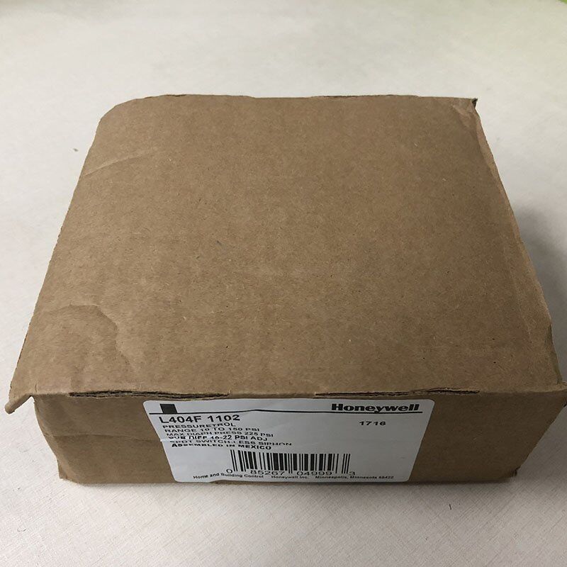 Honeywell L404F1102 pressure switch in brown packaging, Pressuretrol industrial automation part, new in box