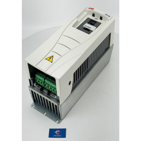 ABB ACH550-UH-012A-4 AC Drive, new in box, white and gray casing with green terminals, industrial automation part.