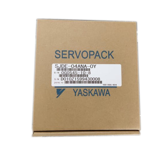 Yaskawa Servo Drive Controller SJDE-04ANA-OY in a box. SERVOPACK industrial automation part.