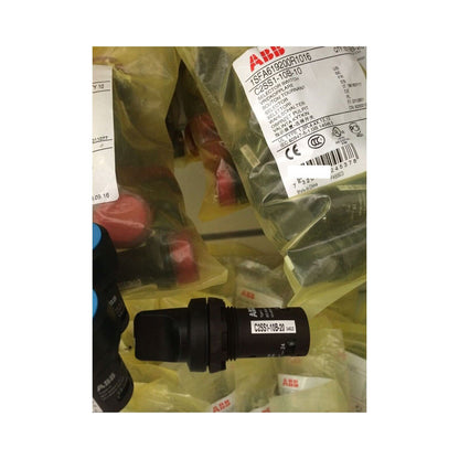 ABB C2SS1-10B-10 selector switch product, black with white label, industrial automation parts