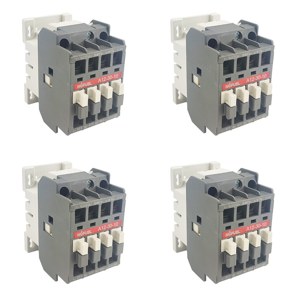 ABB A12-30-10 contactor, 4PCS, 480V coil, grey and white, for PLC automation, replace A12-30-10-51