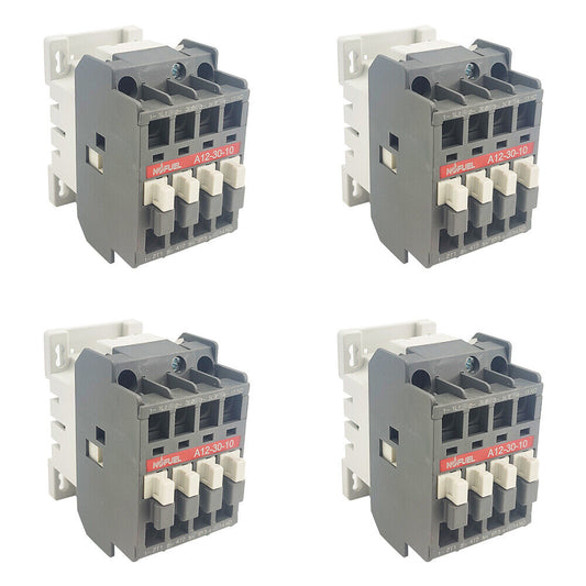 ABB A12-30-10 contactor, 4PCS, 480V coil, grey and white, for PLC automation, replace A12-30-10-51