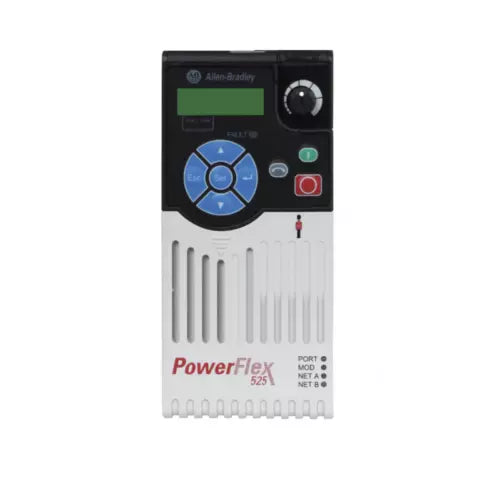 Allen-Bradley PowerFlex 525 AC Drive, 1.5kW 2Hp, white and black with control panel